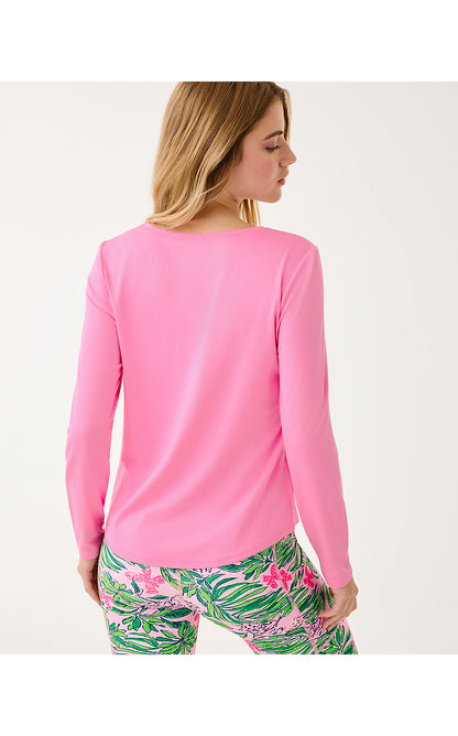 WESTLEY LONG SLEEVE TEE UPF 50+, CONFETTI PINK