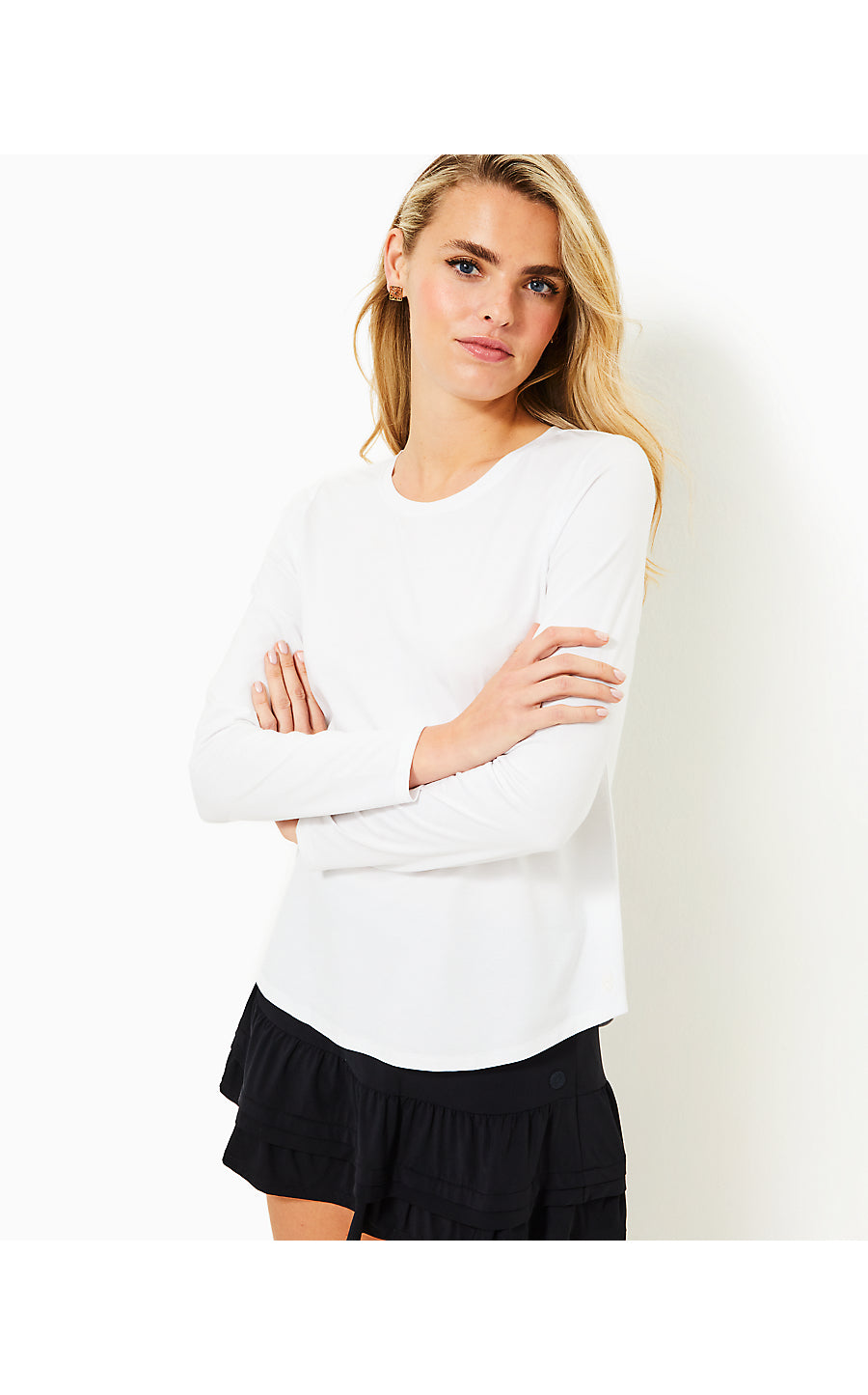 WESTLEY LONG SLEEVE TEE UPF 50+, RESORT WHITE