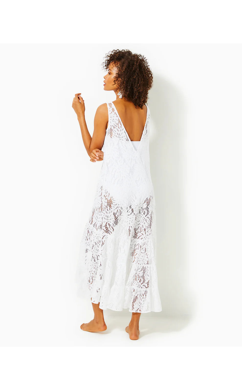 FINNLEY LACE COVERUP, RESORT WHITE PARADISE FOUND LACE