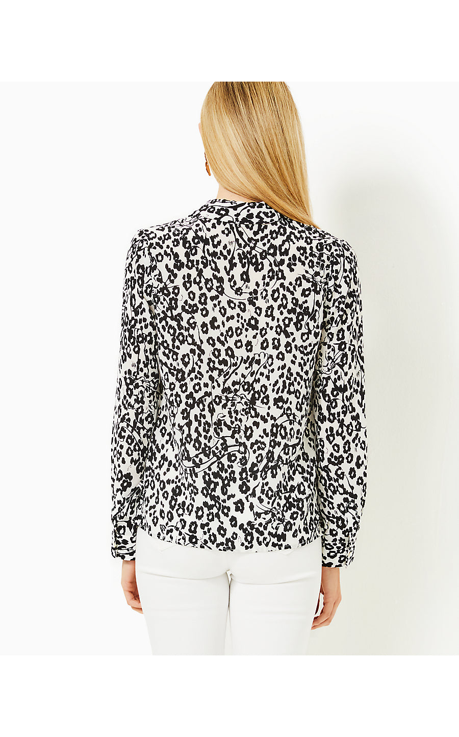 KIRAN BUTTON DOWN TOP, COCONUT LETS PAWTY