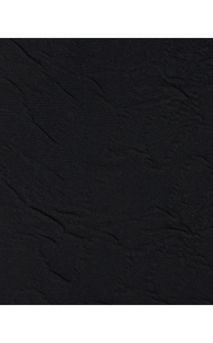 DAISEE SHIFT DRESS, NOIR KNIT PUCKER JACQUARD