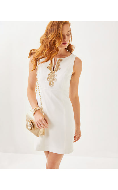 TRINI VISCOSE SHIFT, RESORT WHITE