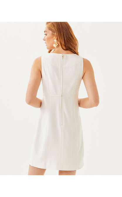 TRINI VISCOSE SHIFT, RESORT WHITE