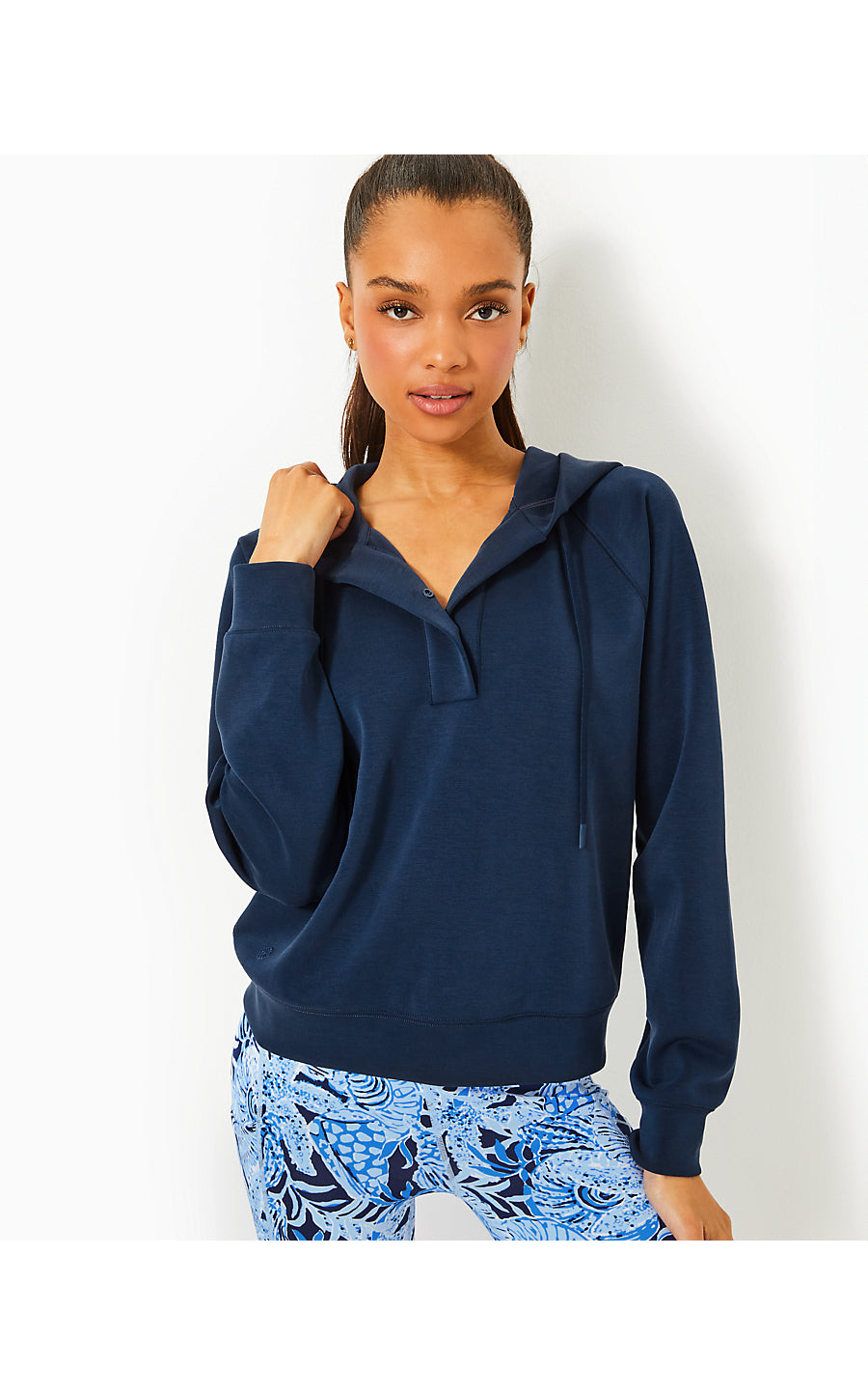 KENDY UPF 50+ PULLOVER, LOW TIDE NAVY