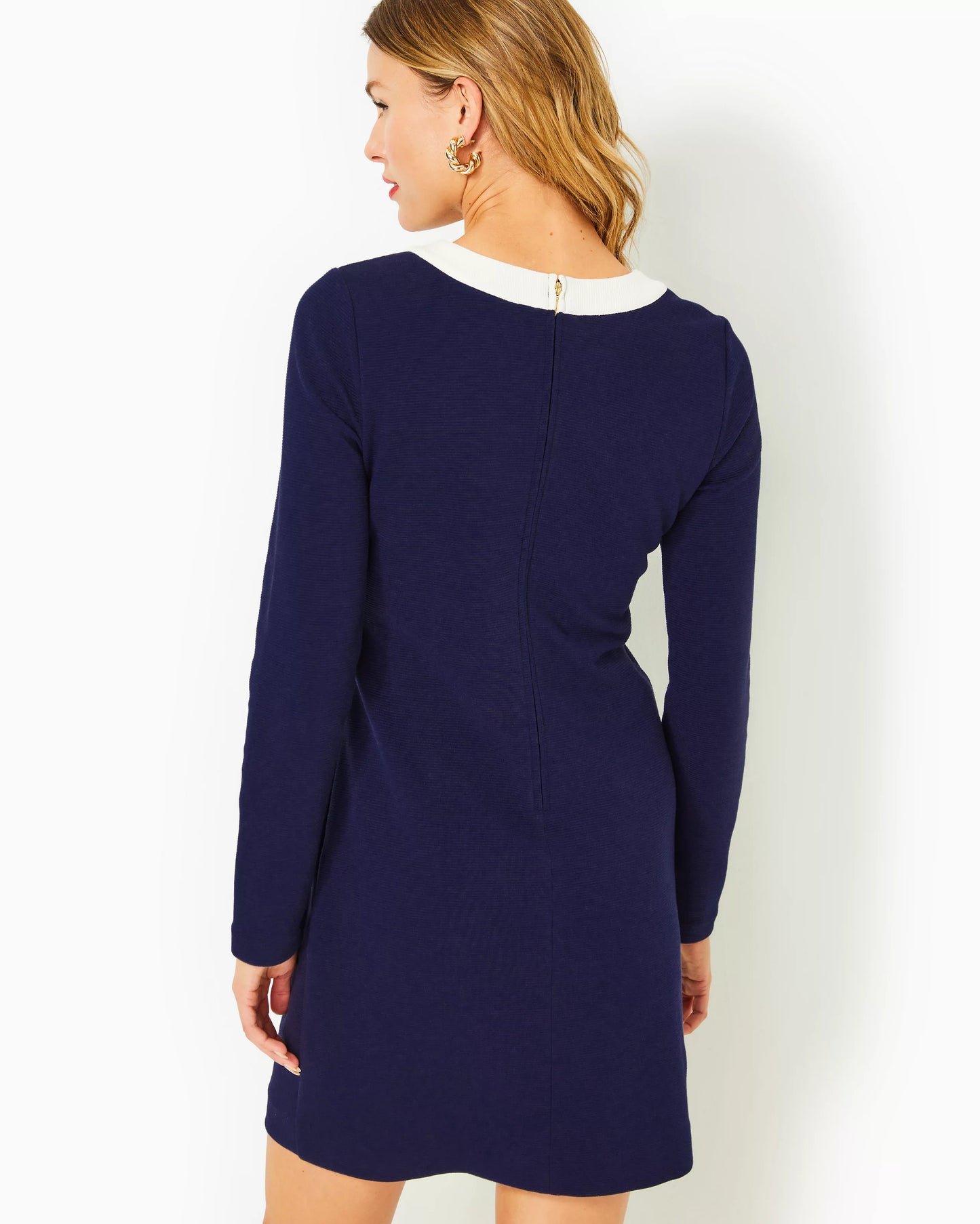 KENNEDY LONG SLEEVE SHIFT, TRUE NAVY