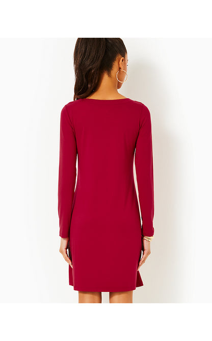 MADDOX UPF 50+ DRESS, MALBEC RED