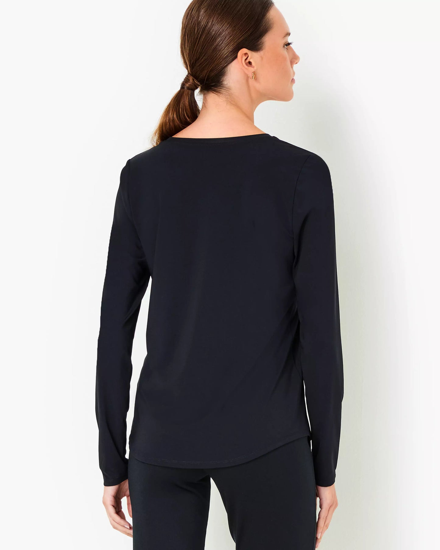 WESTLEY LONG SLEEVE ACTIVE TEE UPF 50+, NOIR