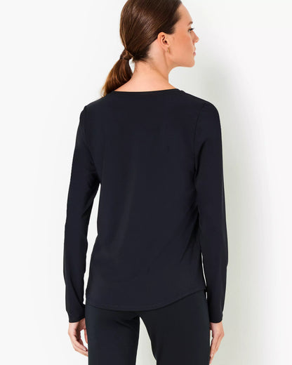 WESTLEY LONG SLEEVE ACTIVE TEE UPF 50+, NOIR