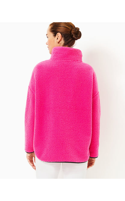 SOREEN SHERPA POPOVER, PASSION FRUIT PINK