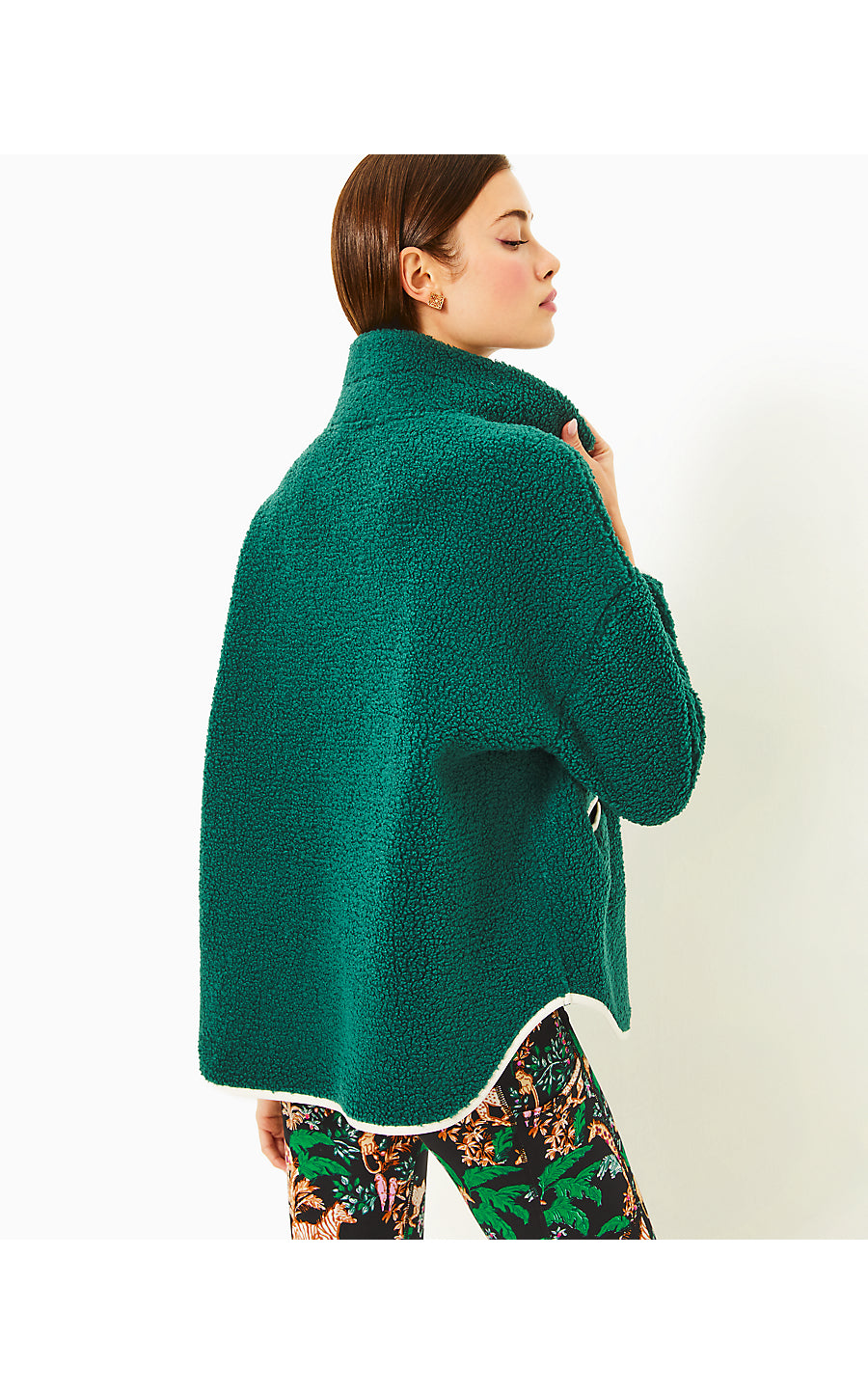 (取寄) リリー ピュリッツァー レディース ソーレン シェルパ ポップオーバー Lilly Pulitzer women Soreen Sherpa Popover Villa Green Lilly Pulitzer, womens, Soreen Sherpa Popover, Passion Fruit