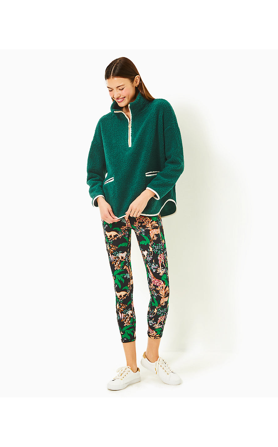 (取寄) リリー ピュリッツァー レディース ソーレン シェルパ ポップオーバー Lilly Pulitzer women Soreen Sherpa Popover Villa Green Lilly Pulitzer, womens, Soreen Sherpa Popover, Passion Fruit