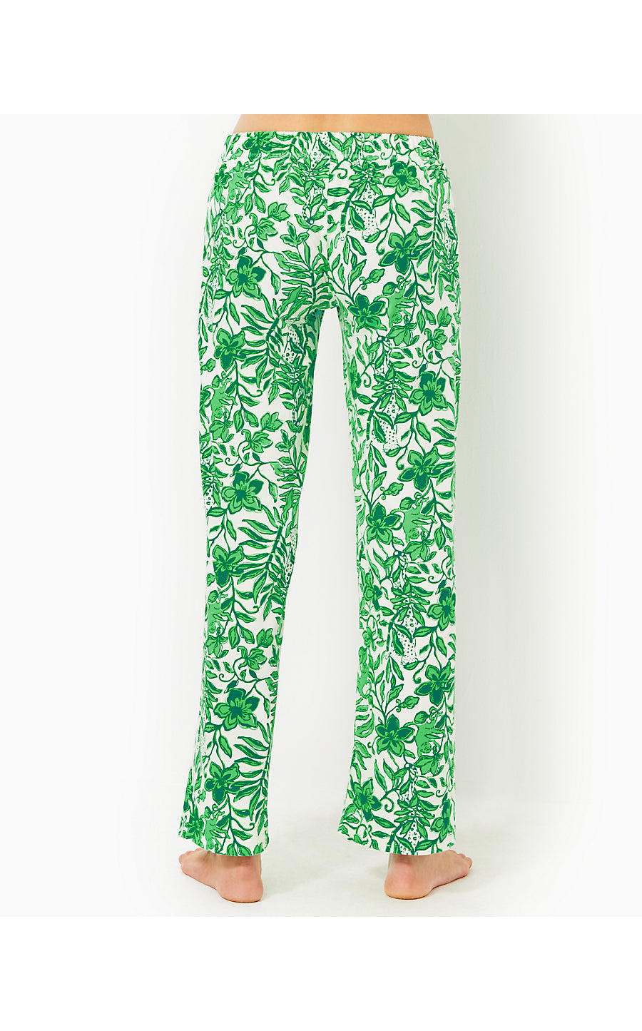 PJ KNIT PANT, FIDDLE LEAF GREEN LIL ESCAPE PLAN PJS