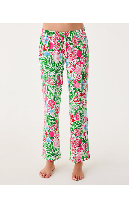 PJ KNIT PANT, MULTI GLOWING GARDENS