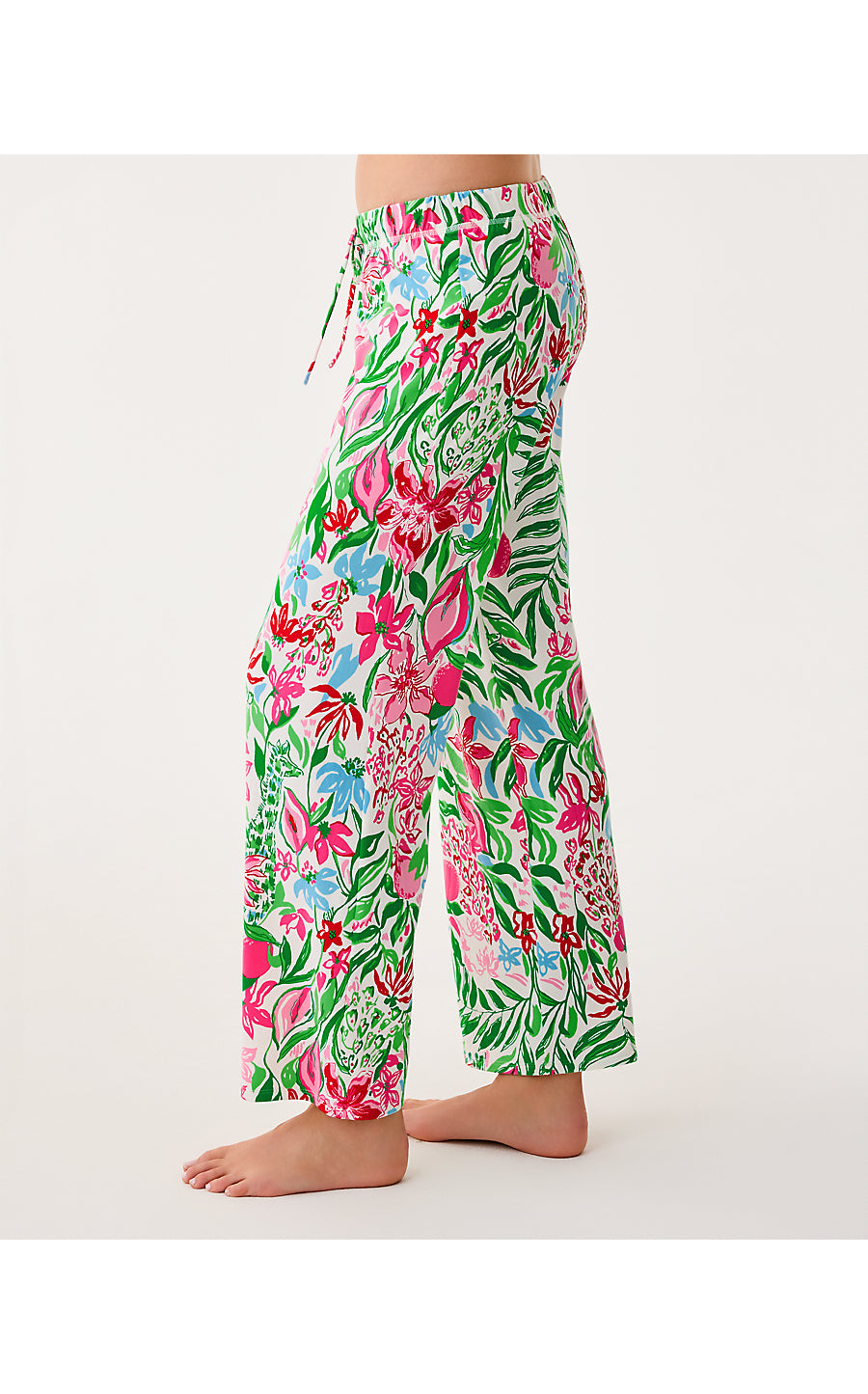 PJ KNIT PANT, MULTI GLOWING GARDENS