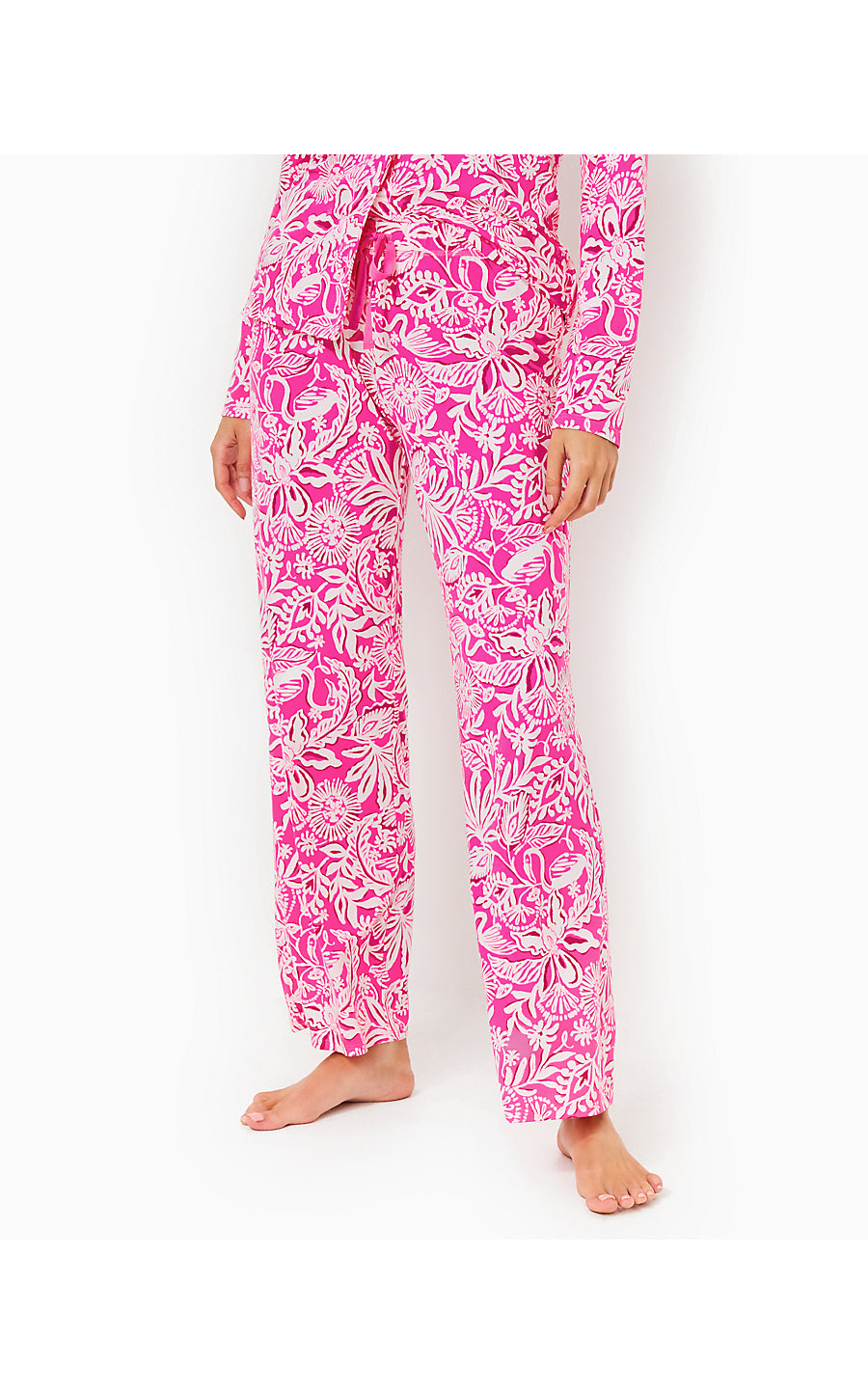 PJ KNIT PANT, PASSION FRUIT PINK ABSOLUTELY FLAMAZING