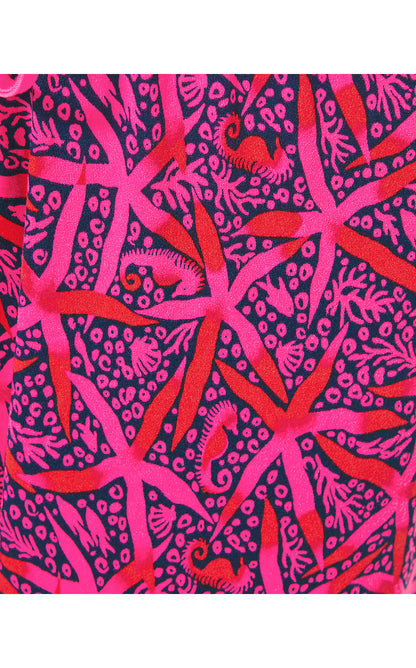 PJ KNIT PANT, PASSION FRUIT PINK STAR SEARCHING