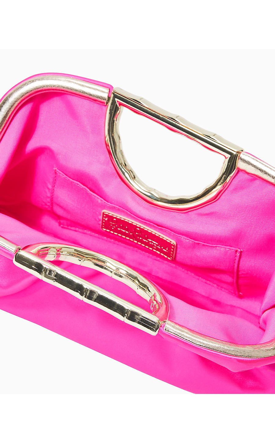 CULVER SATIN CLUTCH, CERISE PINK