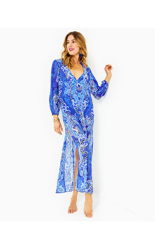 KEIR MAXI COVERUP, ALBA BLUE BAJA COVE ENGINEERED COVERUP