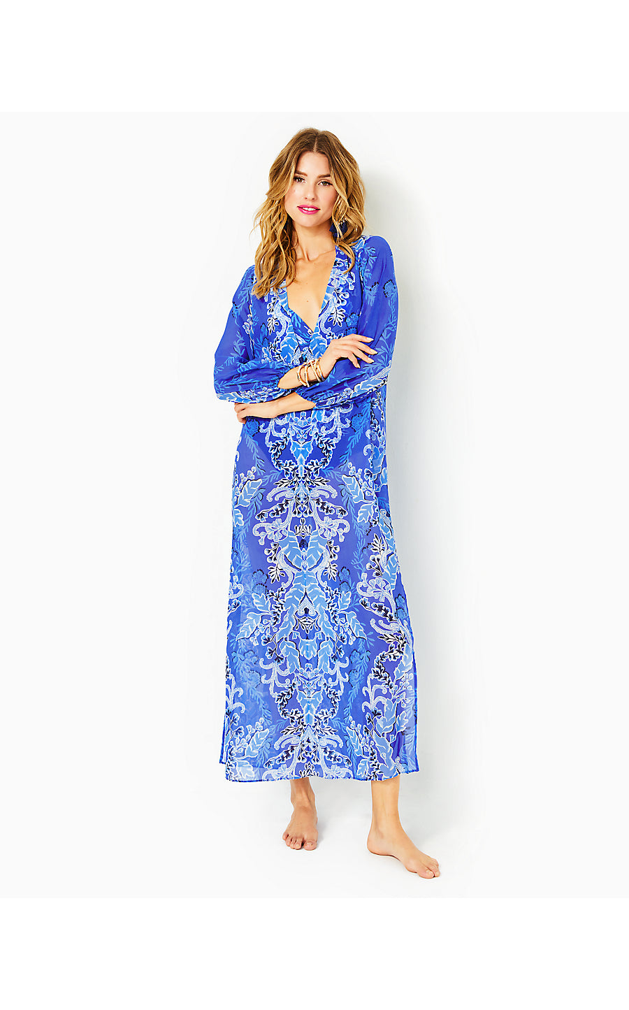 KEIR MAXI COVERUP, ALBA BLUE BAJA COVE ENGINEERED COVERUP