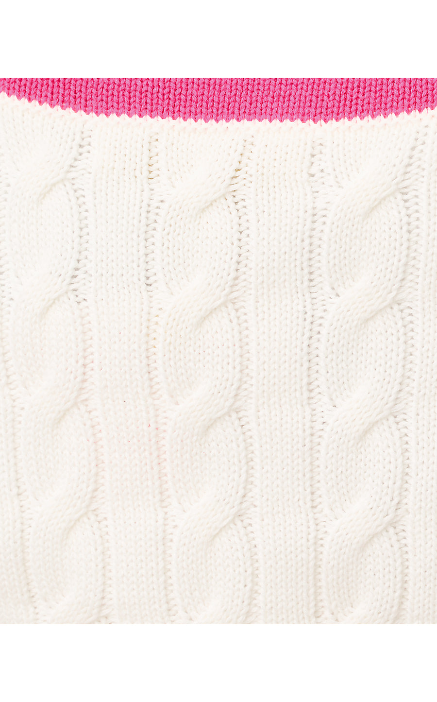 BROCKTON SWEATER, COCONUT X PINK ASTER TIPPING
