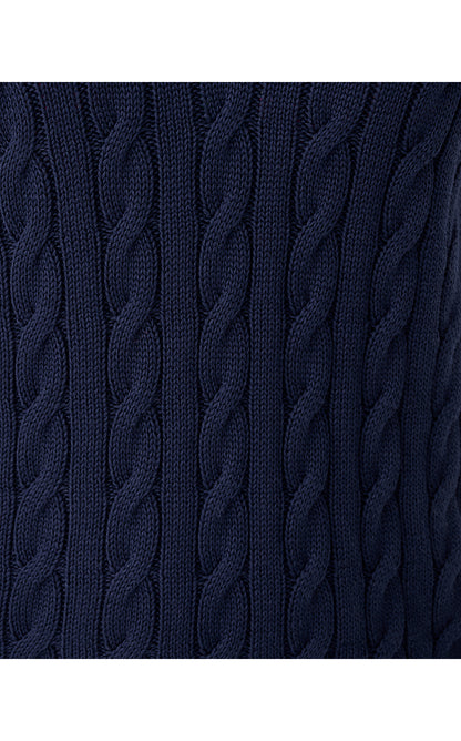 BROCKTON SWEATER, LOW TIDE NAVY X JOLIE GREEN TIPPING