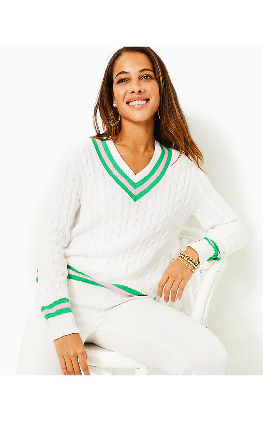 BROCKTON SWEATER, RESORT WHITE