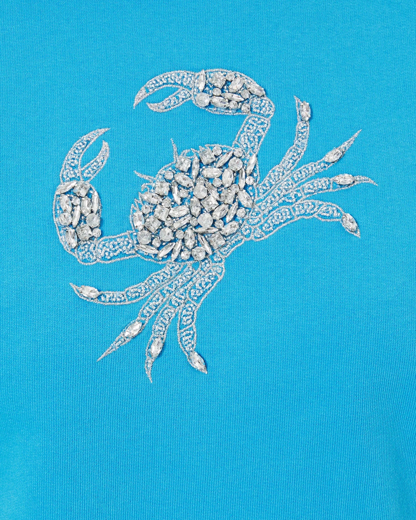 BALLAD LONG SLEEVE SWEATSHIRT, CRAB EMBELLISHMENT