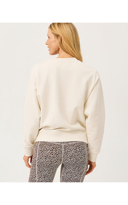 BALLAD LONG SLEEVE SWEATSHIRT, MULTI BAMBOO BLISS EMBELLISHMENT