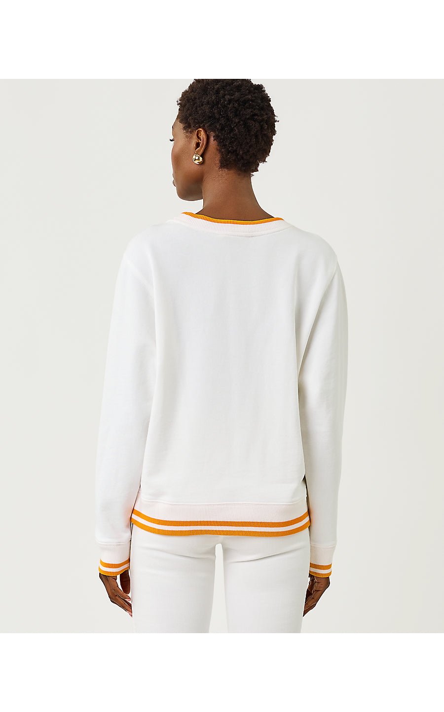 BALLAD LONG SLEEVE SWEATSHIRT, MULTI FRESH SQUEEZED EMBROIDERY