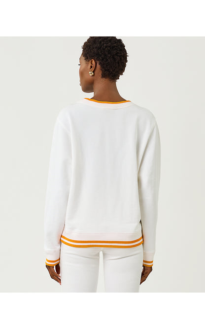BALLAD LONG SLEEVE SWEATSHIRT, MULTI FRESH SQUEEZED EMBROIDERY