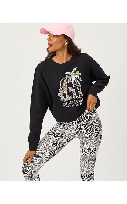 BALLAD LONG SLEEVE SWEATSHIRT, MULTI LILLYS ZOO EMBELLISHMENT