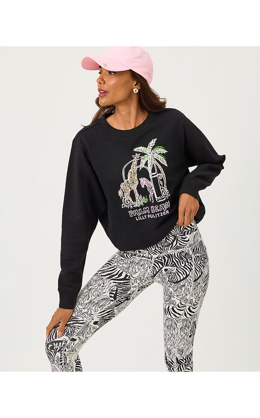 BALLAD LONG SLEEVE SWEATSHIRT, MULTI LILLYS ZOO EMBELLISHMENT