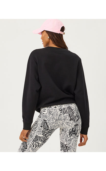 BALLAD LONG SLEEVE SWEATSHIRT, MULTI LILLYS ZOO EMBELLISHMENT