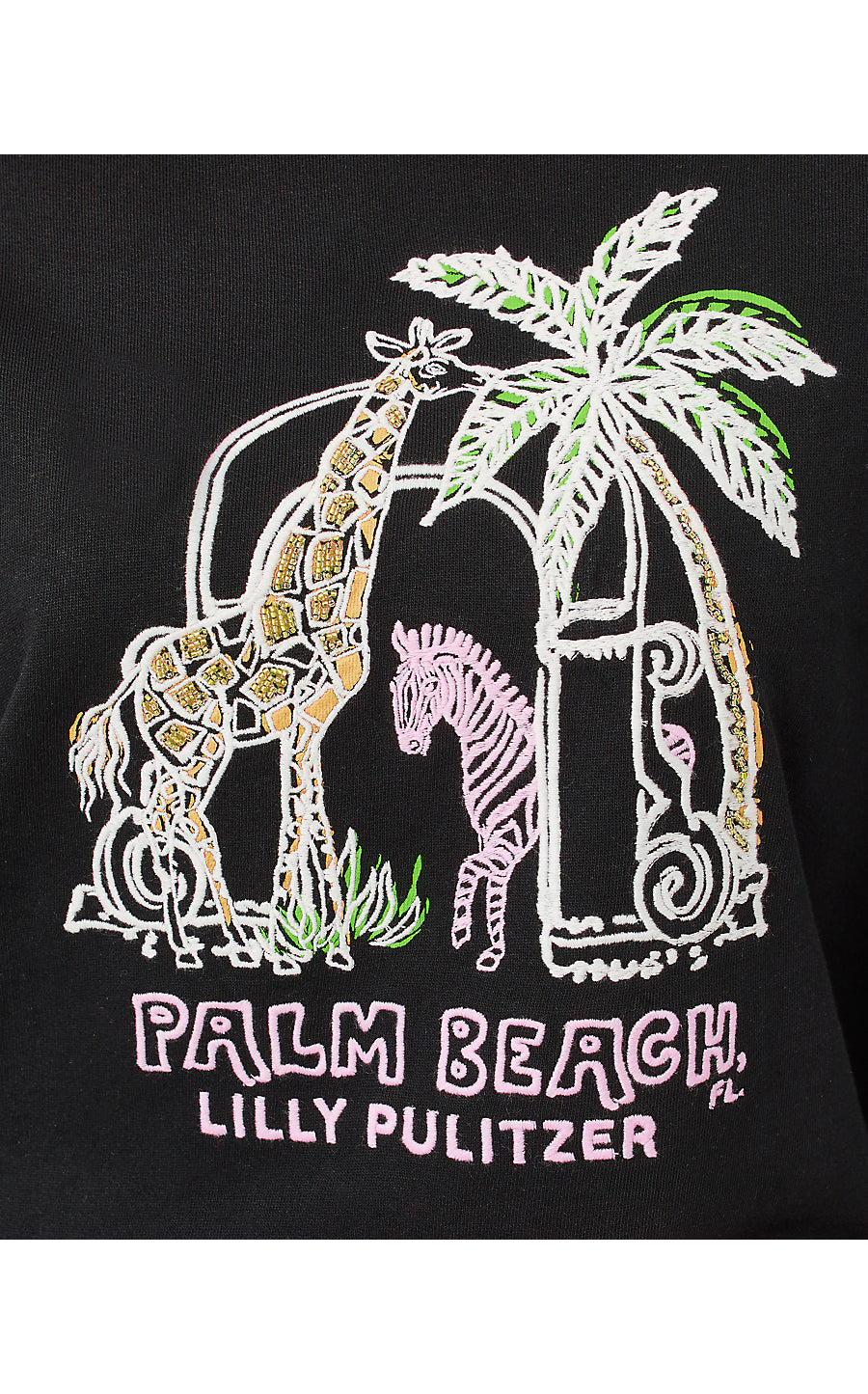 BALLAD LONG SLEEVE SWEATSHIRT, MULTI LILLYS ZOO EMBELLISHMENT