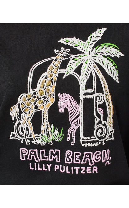 BALLAD LONG SLEEVE SWEATSHIRT, MULTI LILLYS ZOO EMBELLISHMENT