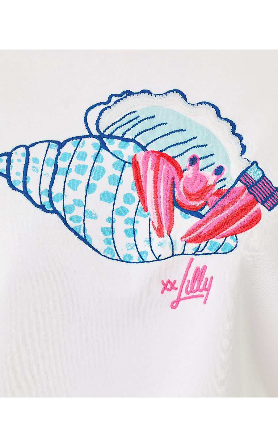 BALLAD LONG SLEEVE SWEATSHIRT, MULTI SOCIETY CRAB EMBROIDERY