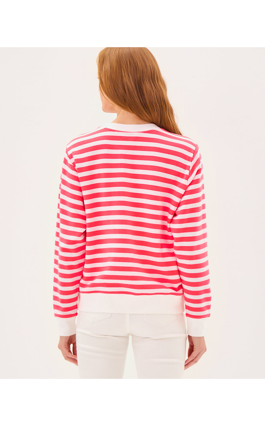 BALLAD LONG SLEEVE SWEATSHIRT, CANE CORAL SO CLAWSOME EMBROIDERED SWEATSHIRT