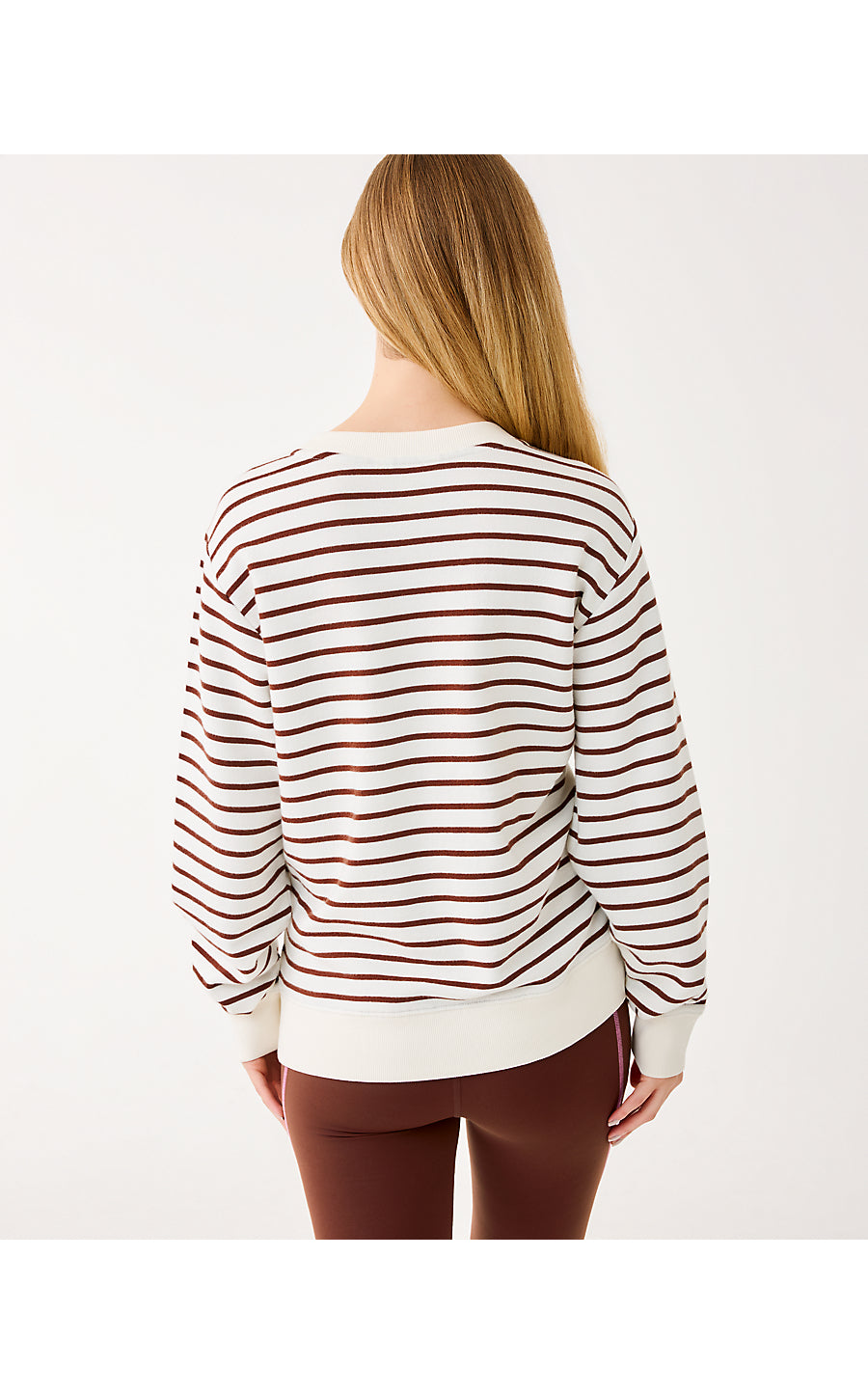 BALLAD LONG SLEEVE SWEATSHIRT, FRENCH ROAST BOX OF CHOCOLATES EMBELLISHMENT