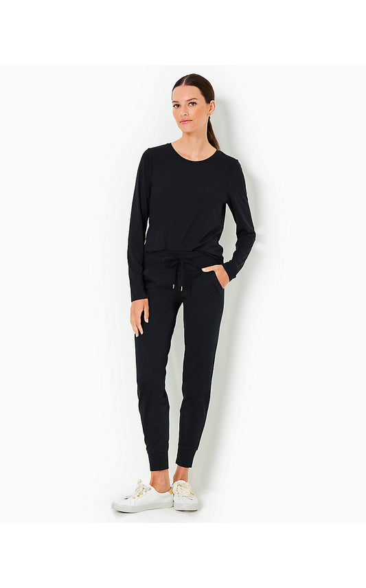 ISLAND MID RISE JOGGER UP, NOIR