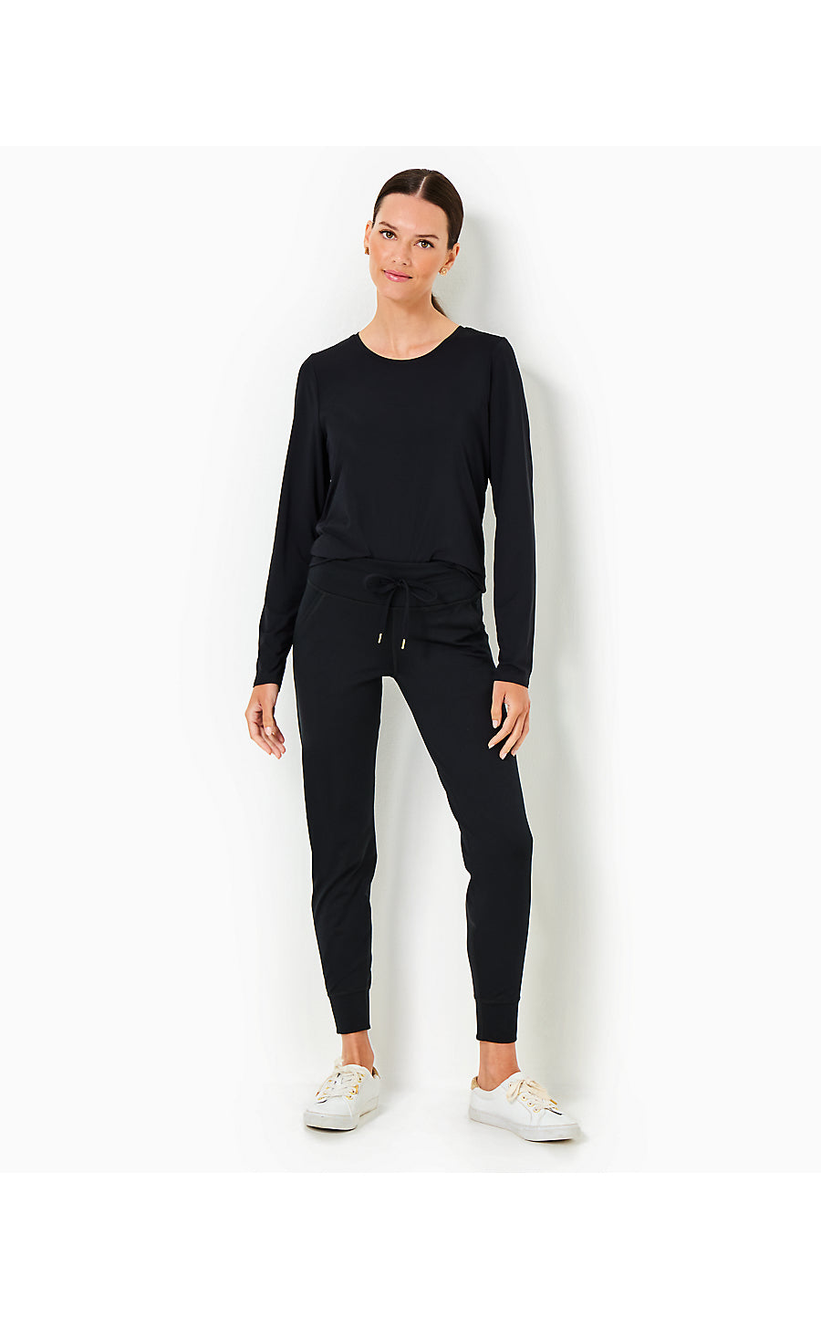 ISLAND MID RISE JOGGER UP, NOIR