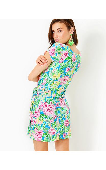 BRYSON SKIRTED ROMPER, MULTI GROVE GARDEN