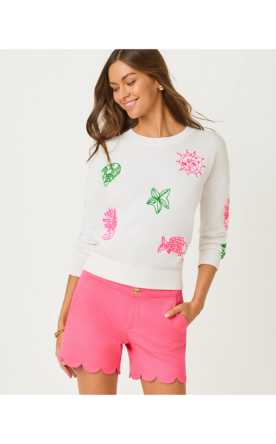BUTTERCUP MID-RISE SHORT, CHERRY BLOSSOM PINK