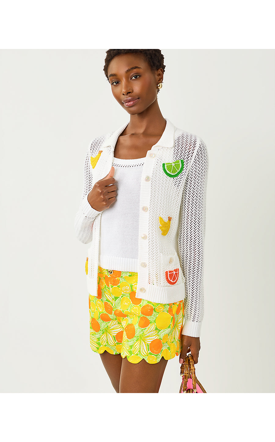 BUTTERCUP MID-RISE SHORT, ISLAND PALM ZESTY