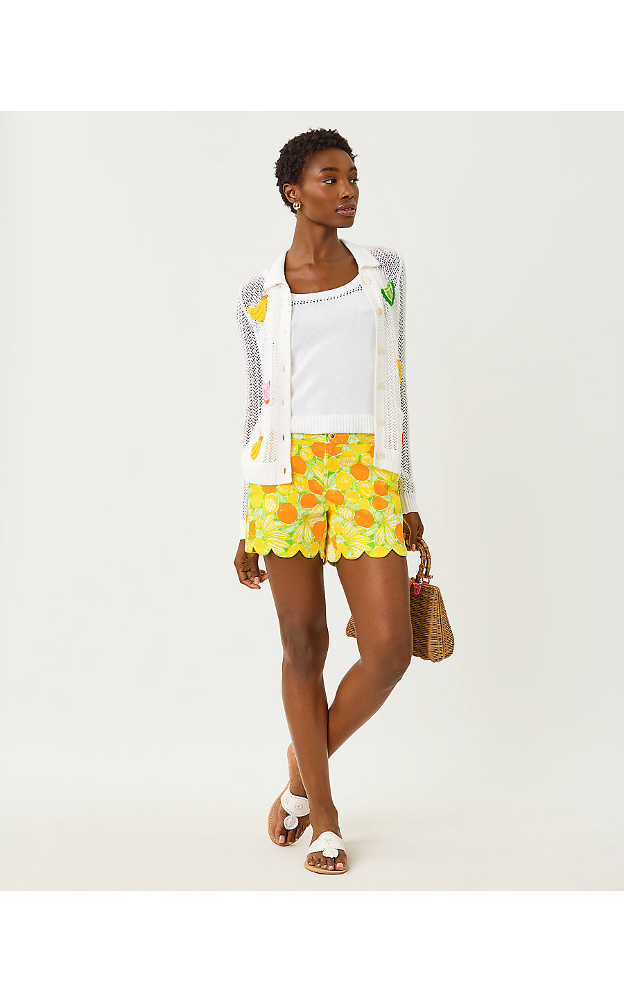 BUTTERCUP MID-RISE SHORT, ISLAND PALM ZESTY