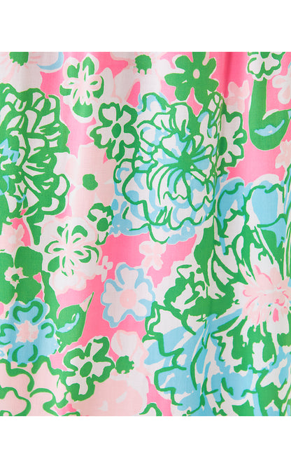 TERESA MAXI DRESS, MULTI PLUMES IN BLOOM