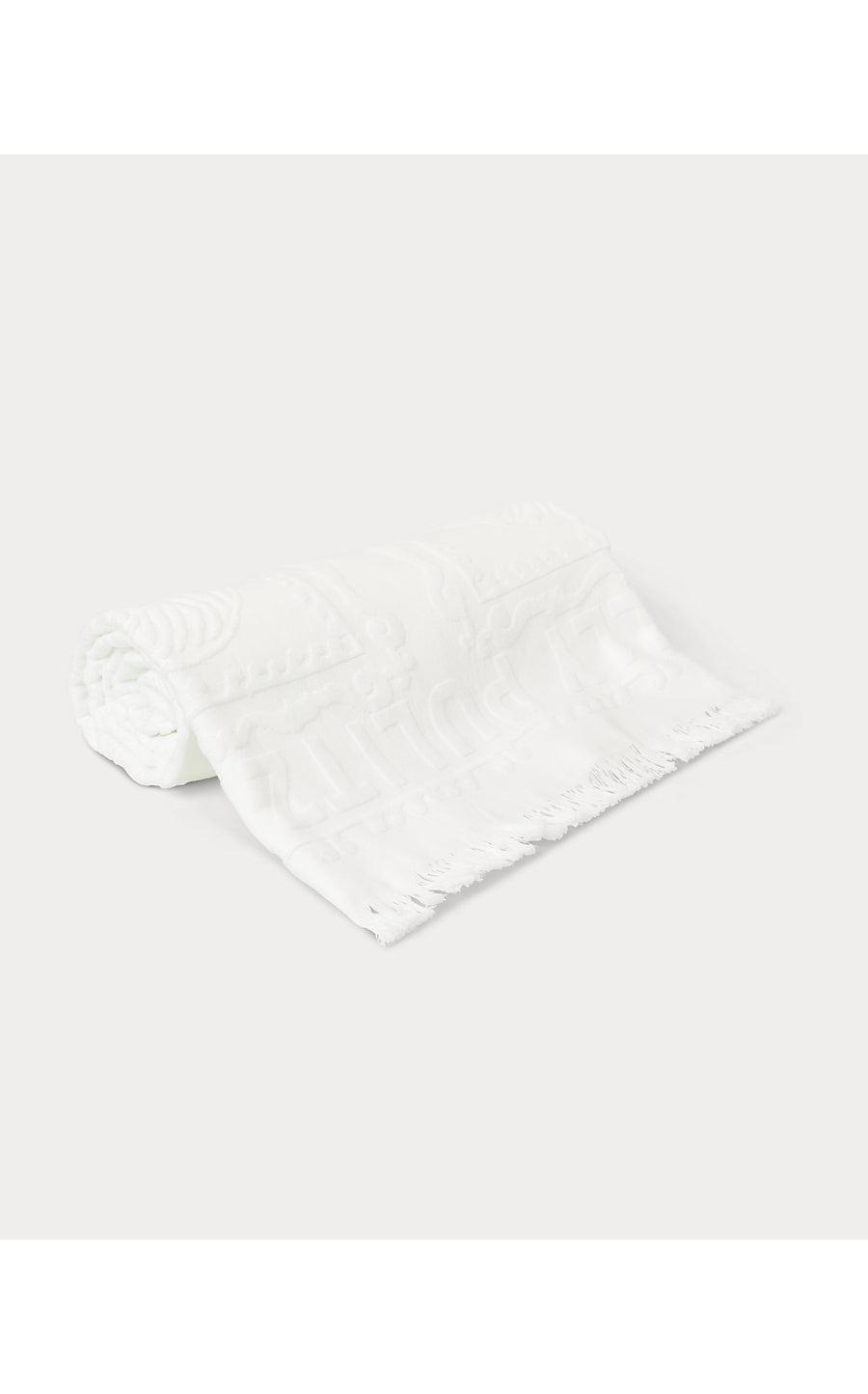 GWP JACQUARD BEACH TOWEL, RESORT WHITE SHELL SHINE ENGINEERED GWP JACQUARD TOWEL