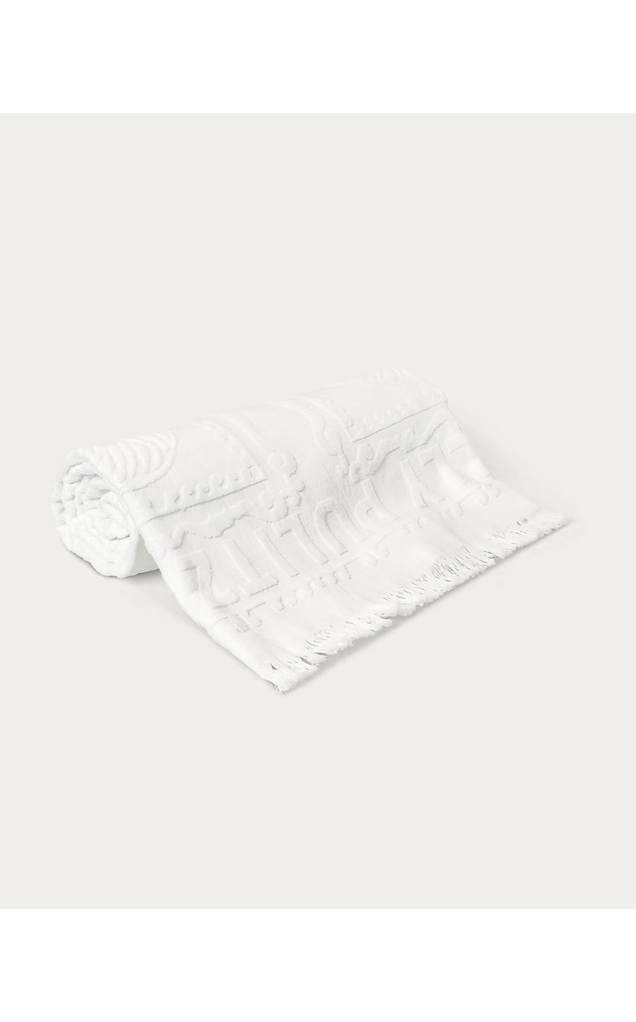 GWP JACQUARD BEACH TOWEL, RESORT WHITE SHELL SHINE ENGINEERED GWP JACQUARD TOWEL