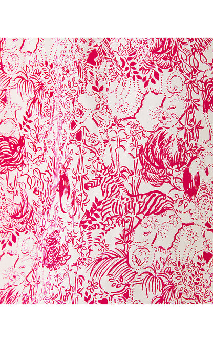 DANIKA 3/4 SLEEVE TUNIC DRESS, RASPBERRY ROUGE ANIMAL MAGNETISM