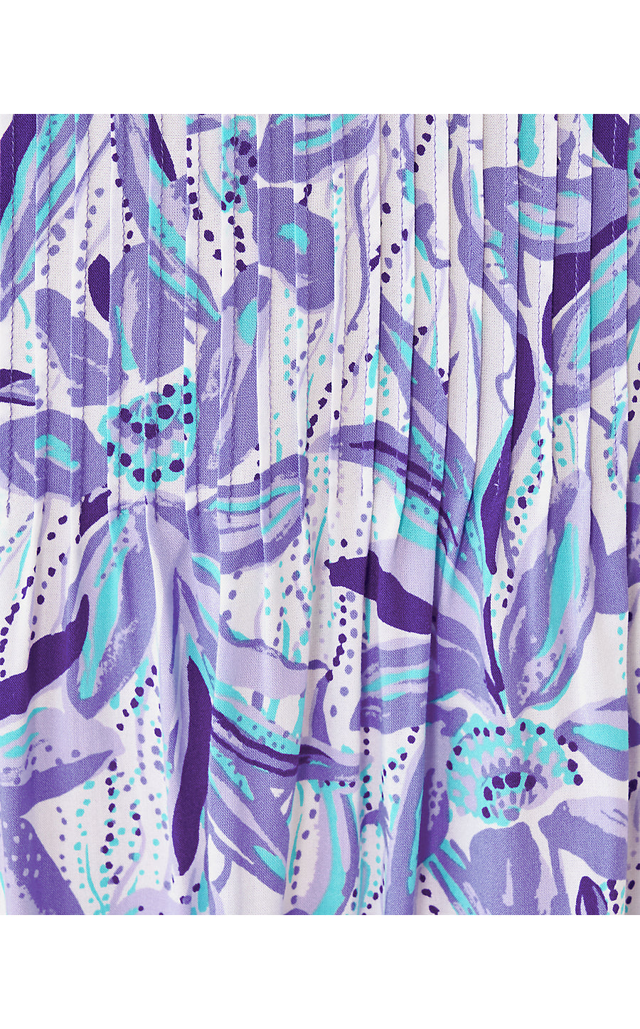 DANIKA 3/4 SLEEVE TUNIC DRESS, TROPICALIA PURPLE ELEPHANT IN THE BLOOM