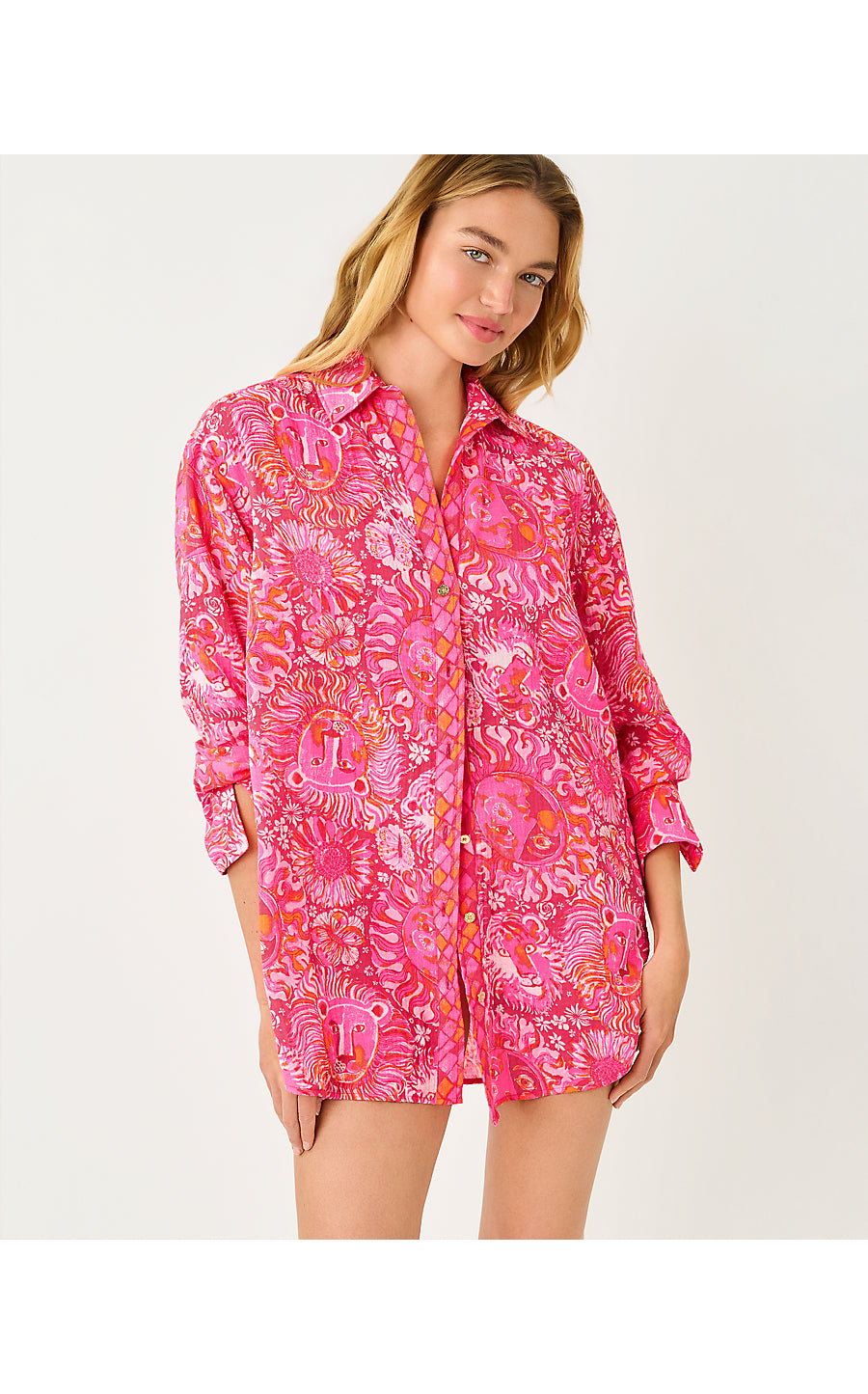 KWITNEY LONG-SLEEVE COVER-UP, PARADISE PUNCH JIMS STUFF ENGINEERED COVERUP